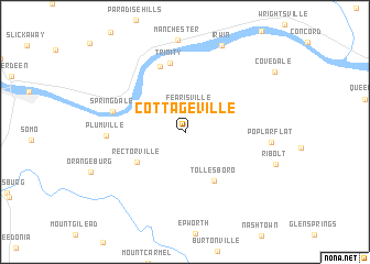 map of Cottageville
