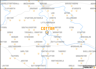 map of Cottam