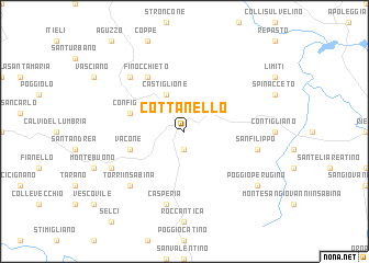 map of Cottanello