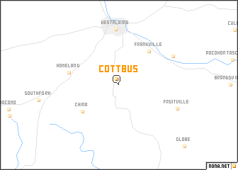 map of Cottbus