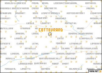 map of Cottévrard
