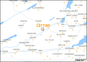 map of Cottian