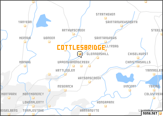 map of Cottles Bridge