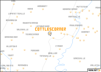 map of Cottles Corner