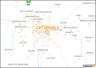 map of Cottondale