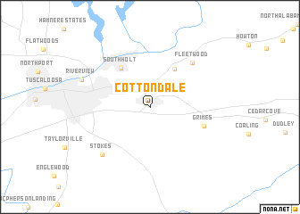 map of Cottondale