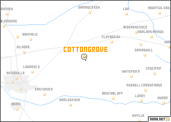 map of Cotton Grove