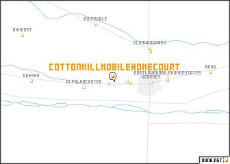 map of Cottonmill Mobile Home Court