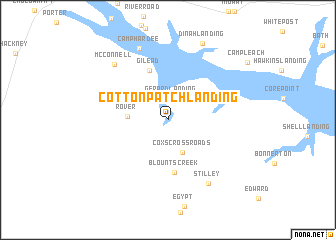 map of Cotton Patch Landing
