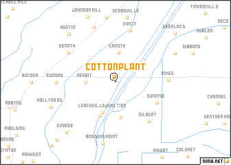 map of Cotton Plant