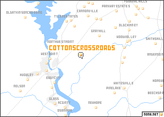 map of Cottons Crossroads