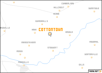 map of Cotton Town