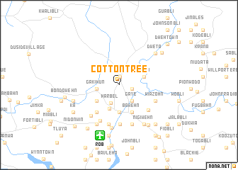 map of Cotton Tree