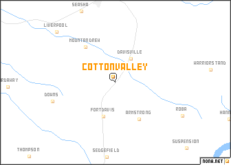 map of Cotton Valley