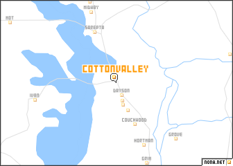 map of Cotton Valley