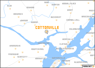 map of Cottonville