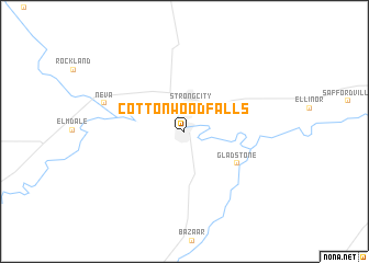 map of Cottonwood Falls