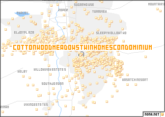 map of Cottonwood Meadows Twin Homes Condominium