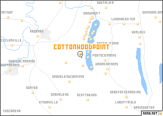 map of Cottonwood Point