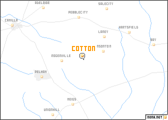 Cotton (united States - Usa) Map - Nona.net