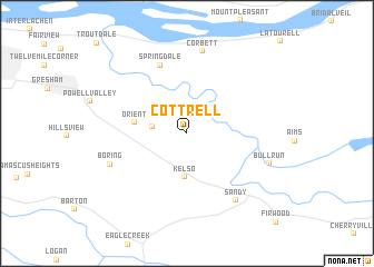 map of Cottrell