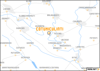 map of Cotu Miculinţi