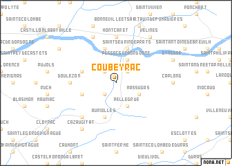 map of Coubeyrac