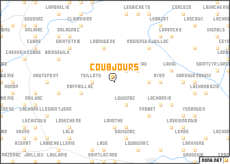 map of Coubjours
