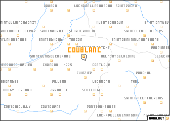 map of Coublanc