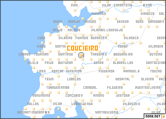 map of Coucieiro