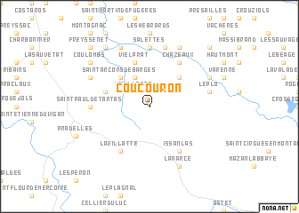 map of Coucouron
