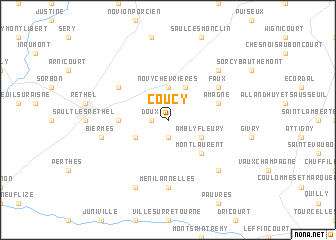 map of Coucy