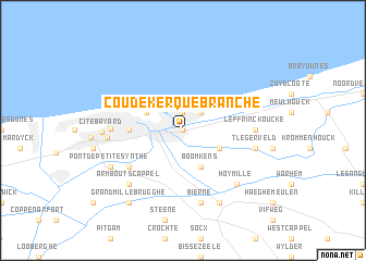 map of Coudekerque-Branche