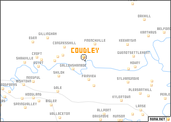 map of Coudley