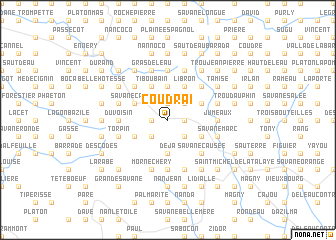map of Coudrai