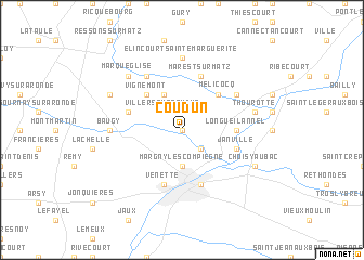 map of Coudun