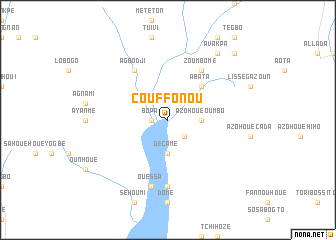 map of Couffonou