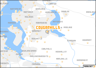 map of Cougar Hills