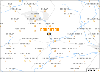map of Coughton