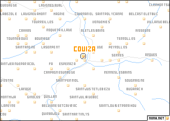 map of Couiza