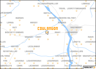 map of Coulandon
