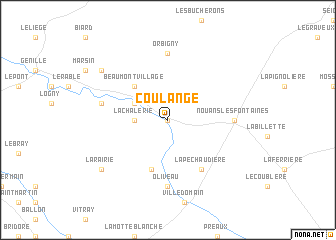map of Coulangé