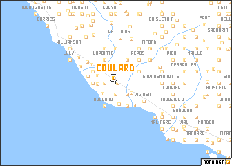 map of Coulard