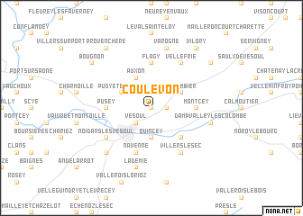 map of Coulevon