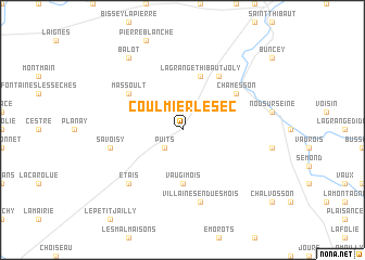 map of Coulmier-le-Sec