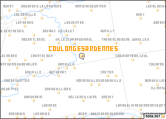 map of Coulonges-Ardennes