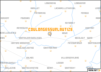 map of Coulonges-sur-lʼAutize