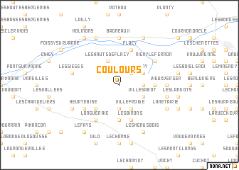 map of Coulours