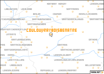 map of Coulouvray-Boisbenâtre