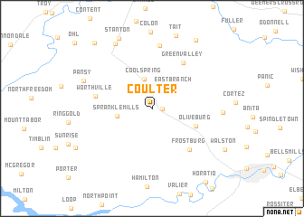 map of Coulter